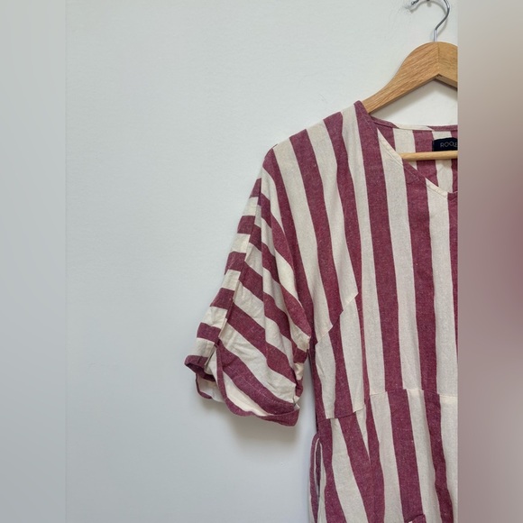 ROOLEE | striped midi dress | size m/L - Picture 5 of 9